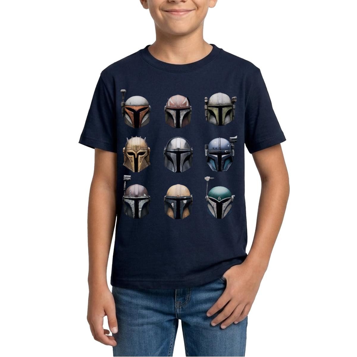 T-Shirt Star Wars: Mandalorian Mandalorianische Helme Teenager T-Shirt