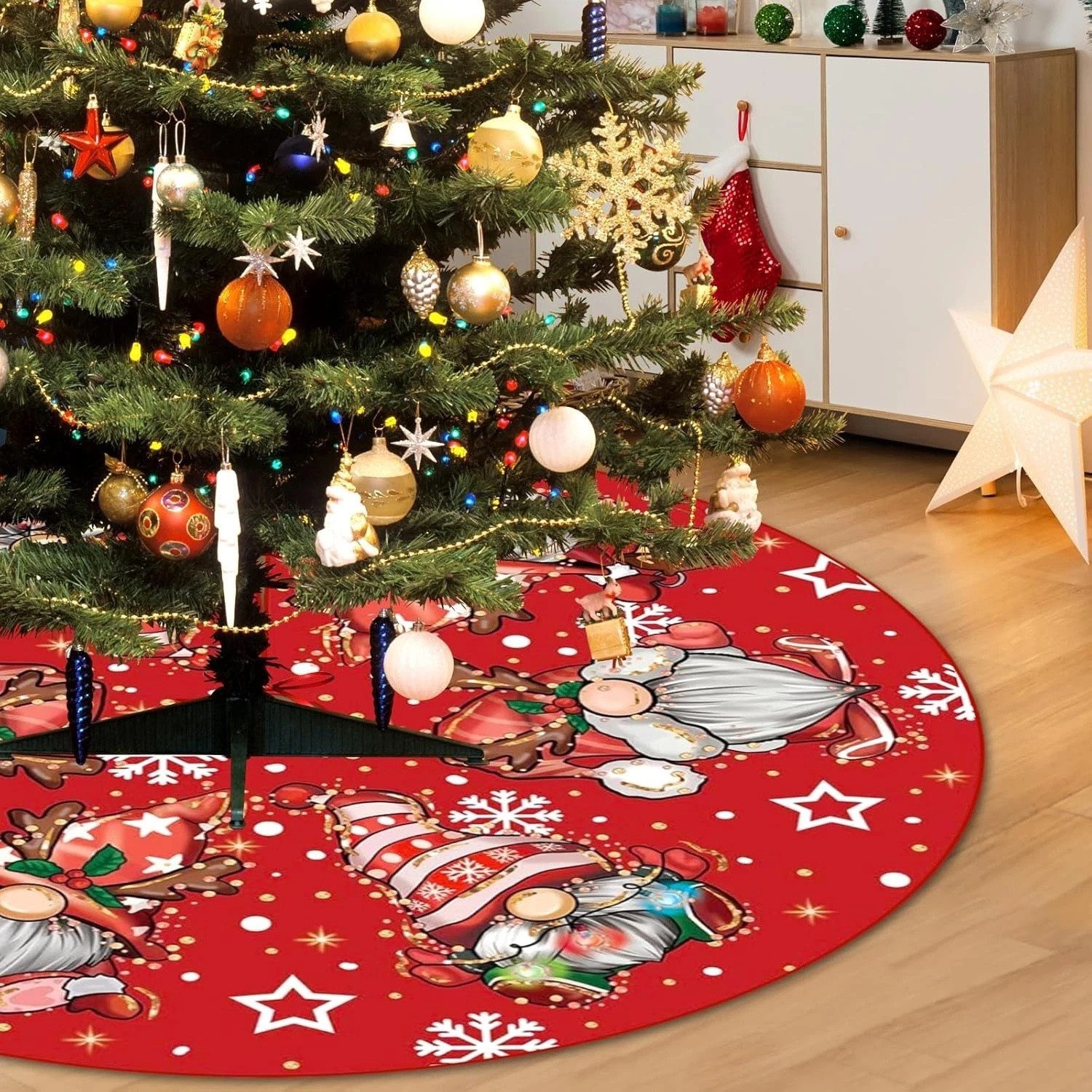 Heyork Weihnachtsbaumdecke Weihnachtsbaumdecke 122cm Große Weihnachtsdeko B günstig online kaufen