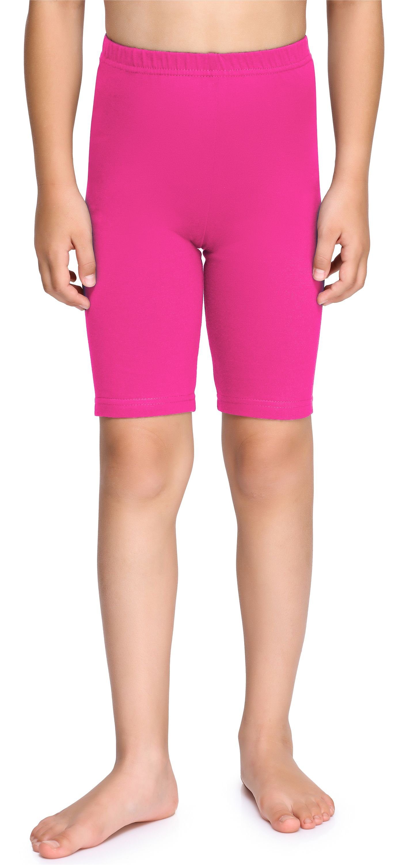 Kurze Mädchen aus Merry Amaranth Leggings Baumwolle elastischer Leggings (1-tlg) MS10-227 Style Bund