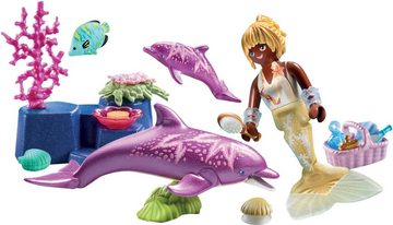 Playmobil® Konstruktions-Spielset Meerjungfrau mit Delfinen (71501), Princess Magic, (28 St), Made in Europe