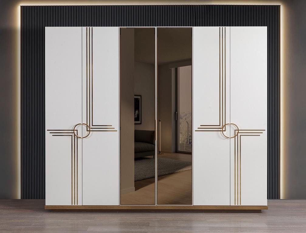 JVmoebel Kleiderschrank Schlafzimmer Kleiderschrank Holz Luxus Modern Design Möbel weiß | Kleiderschränke