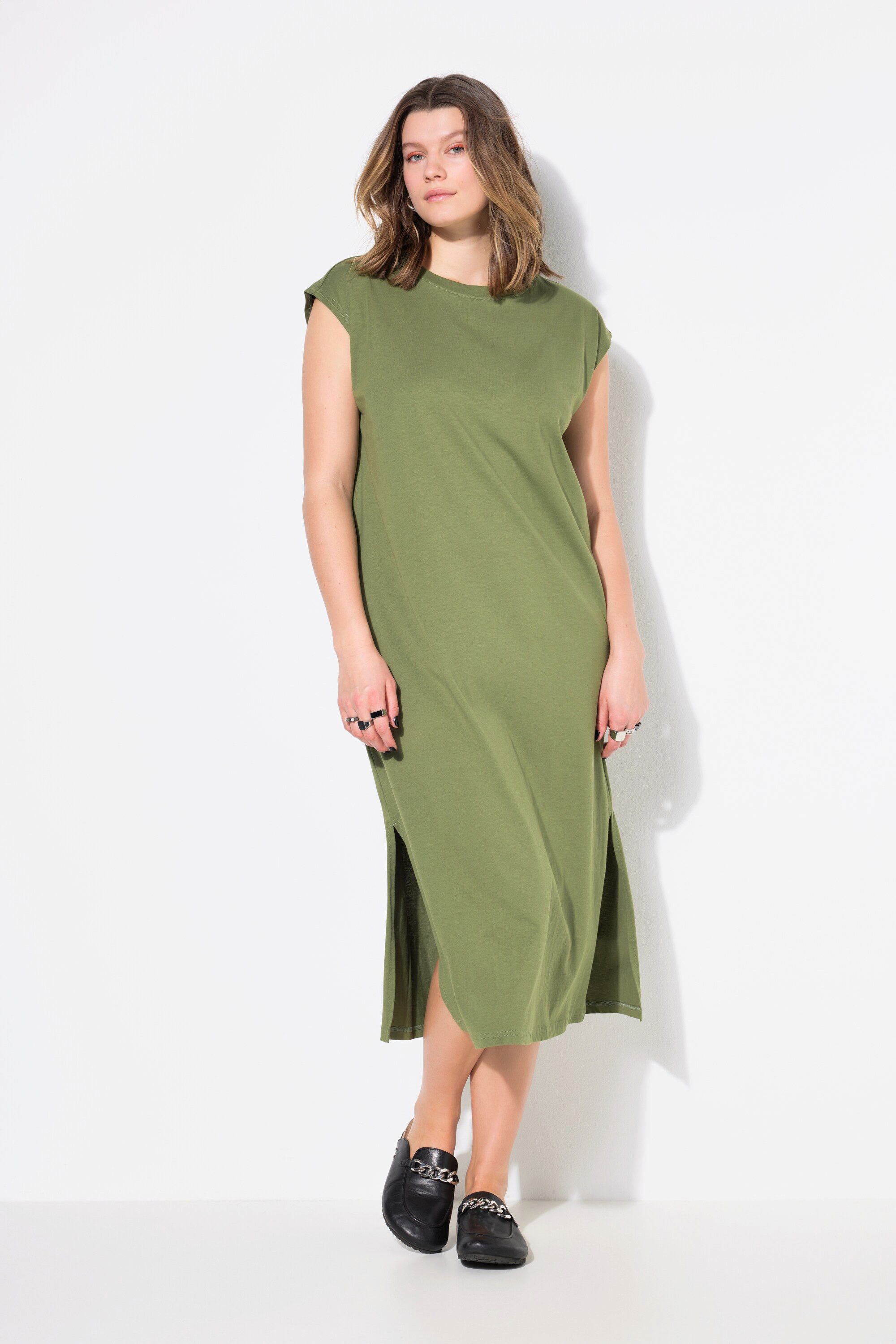 Studio Untold Jerseykleid Jersey-Midikleid oversized Rundhals günstig online kaufen