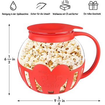 KÜLER Popcornmaschine Popcorn Maker, Mikrowellen-Popcorn-Kessel, Popcorn-Eimer Dose, Popcornmaschine für die Mikrowelle, spülmaschinenfest zur Reinigung