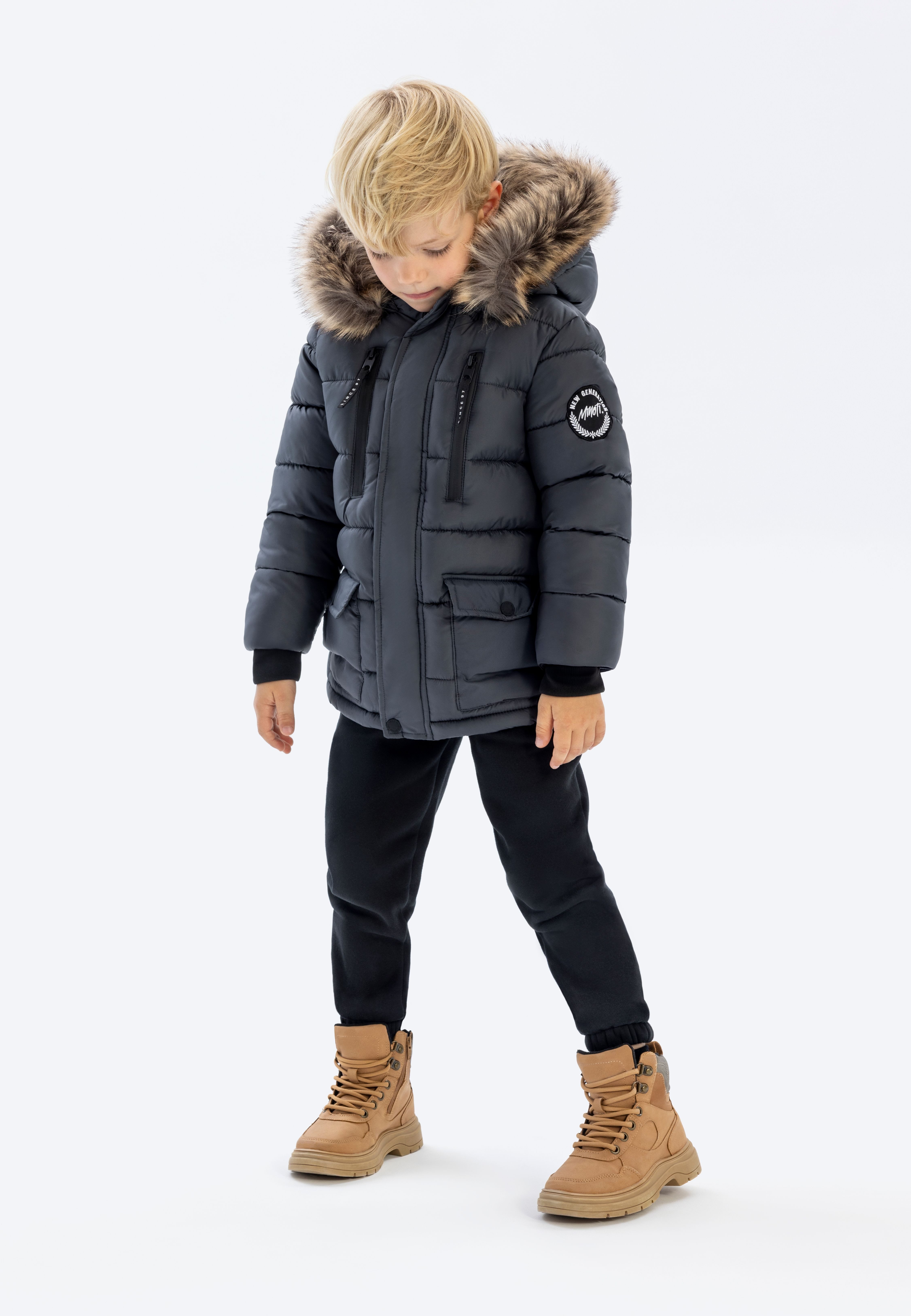 MINOTI Winterjacke Gefütterte Jacke mit abnehmbarem günstig online kaufen