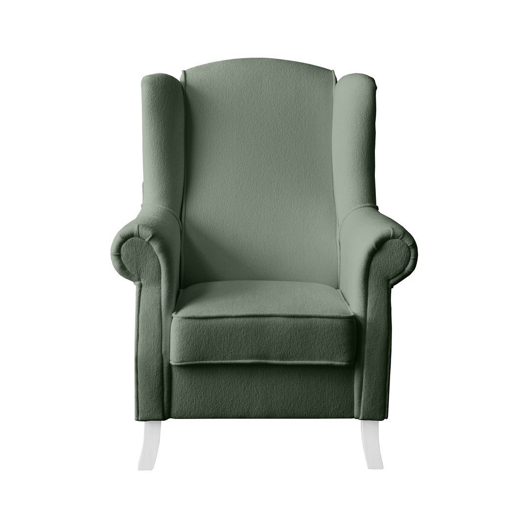 Beautysofa Ohrensessel LEONARDO Sessel Wohnzimmersessel, Fernsehsessel
