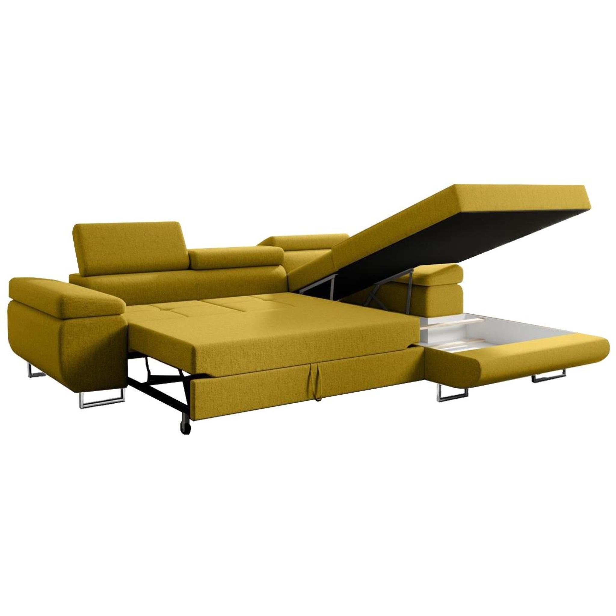 Beautysofa Ecksofa Alons mit Schlaffunktion auf günstig online kaufen