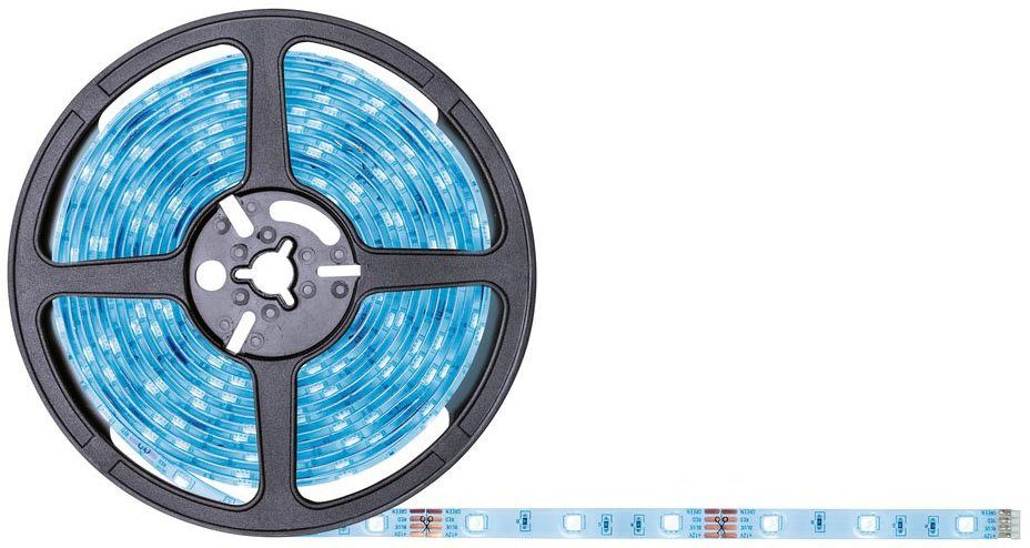 LED-Streifen RGB Weiß SimpLED 1-flammig, FN DC, 5m, Metall, Paulmann 20W, Set Strip, 230/12V, Kst