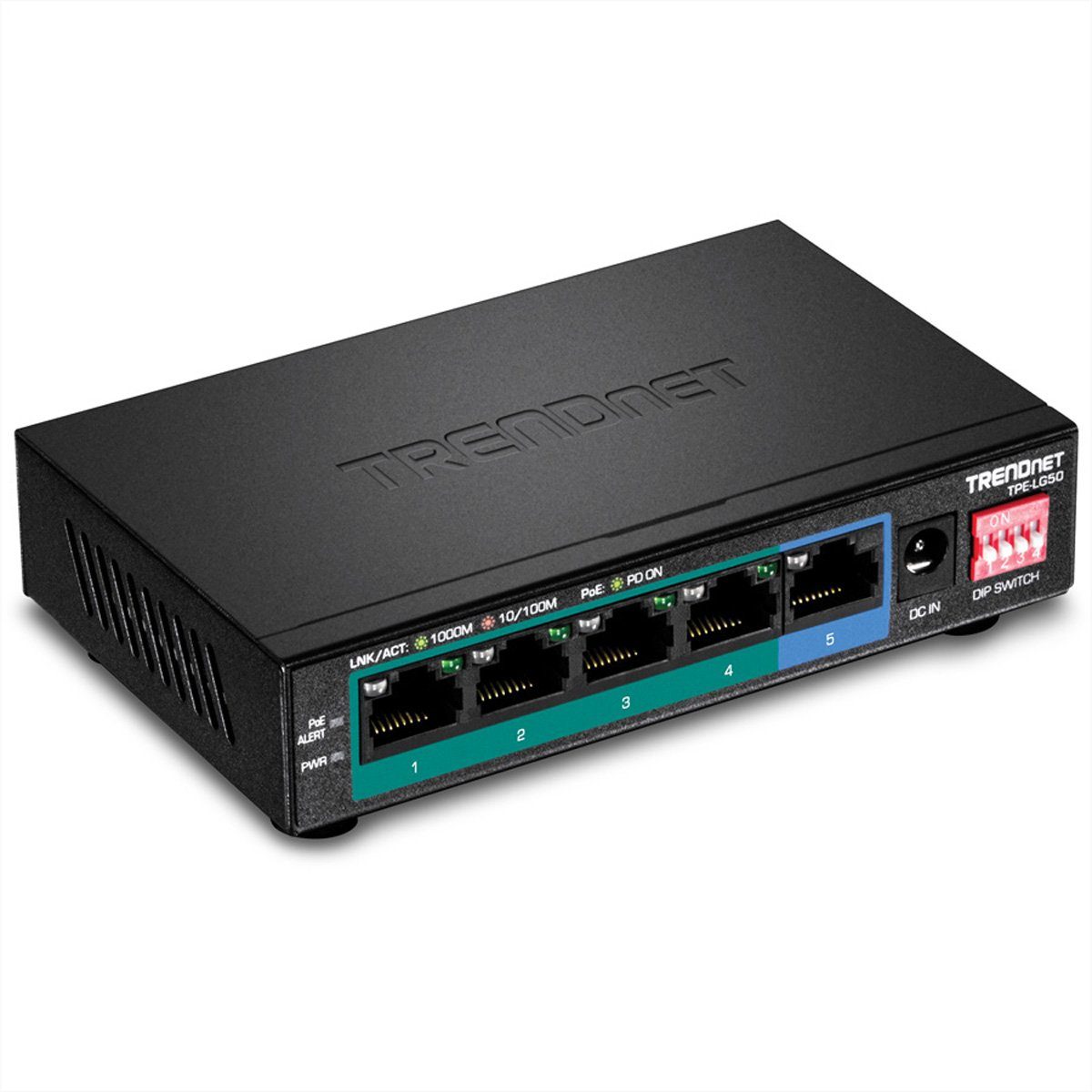 Trendnet TPE-LG50 PoE+ Switch Netzwerk-Switch