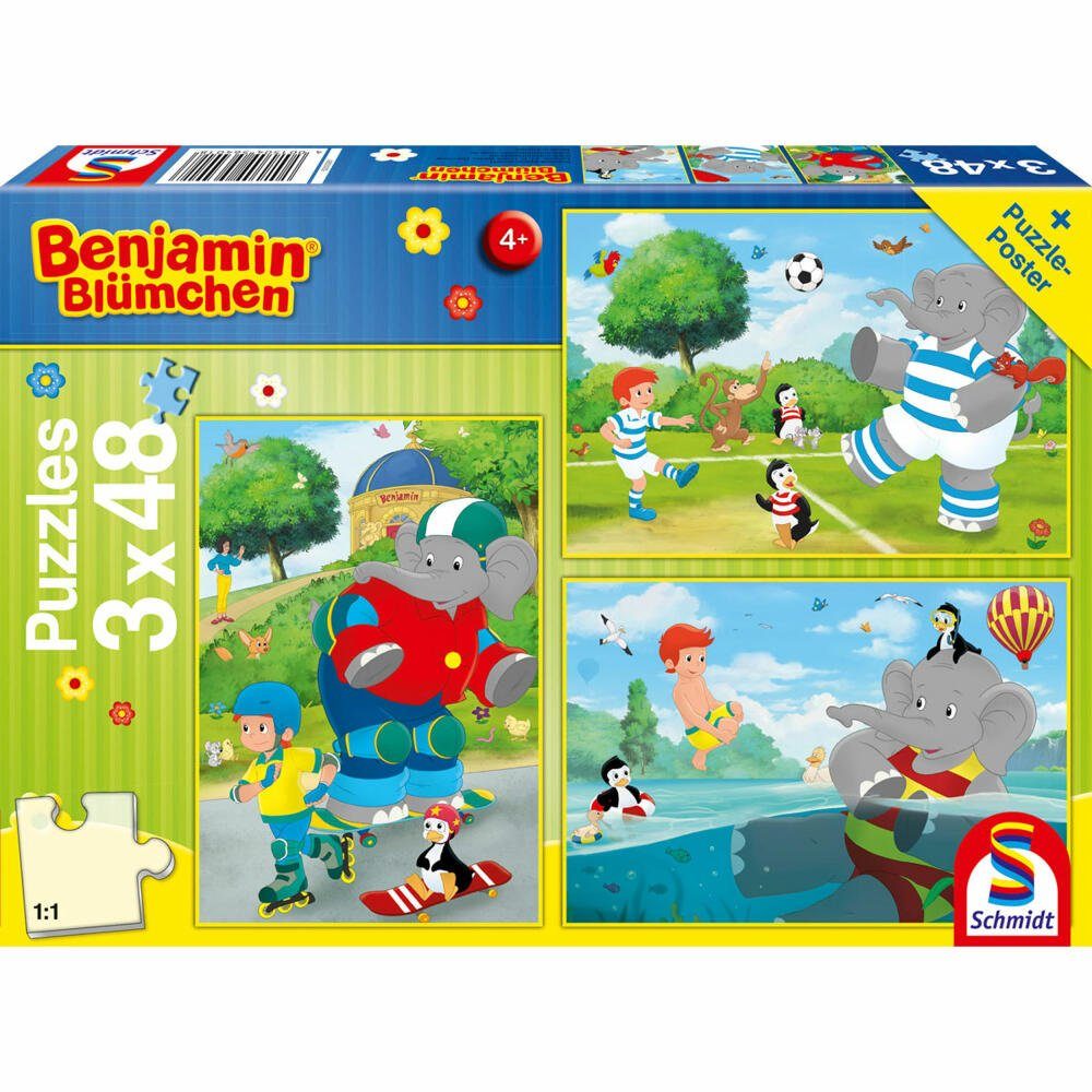 Puzzle Benjamin Blümchen Sport und Spiel mit Törööö!
