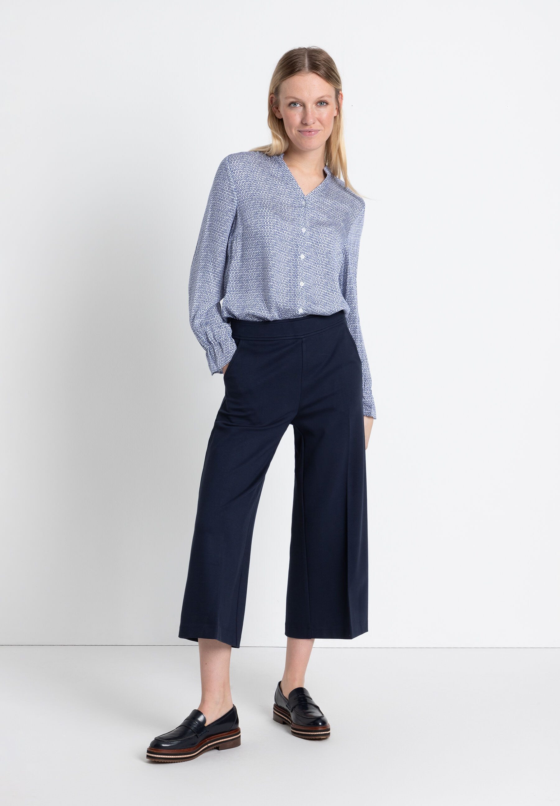MORE&MORE Langarmbluse Printbluse günstig online kaufen