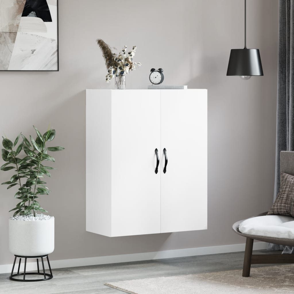 vidaXL Hängeschrank Wandschrank Weiß 69,5x34x90 cm günstig online kaufen