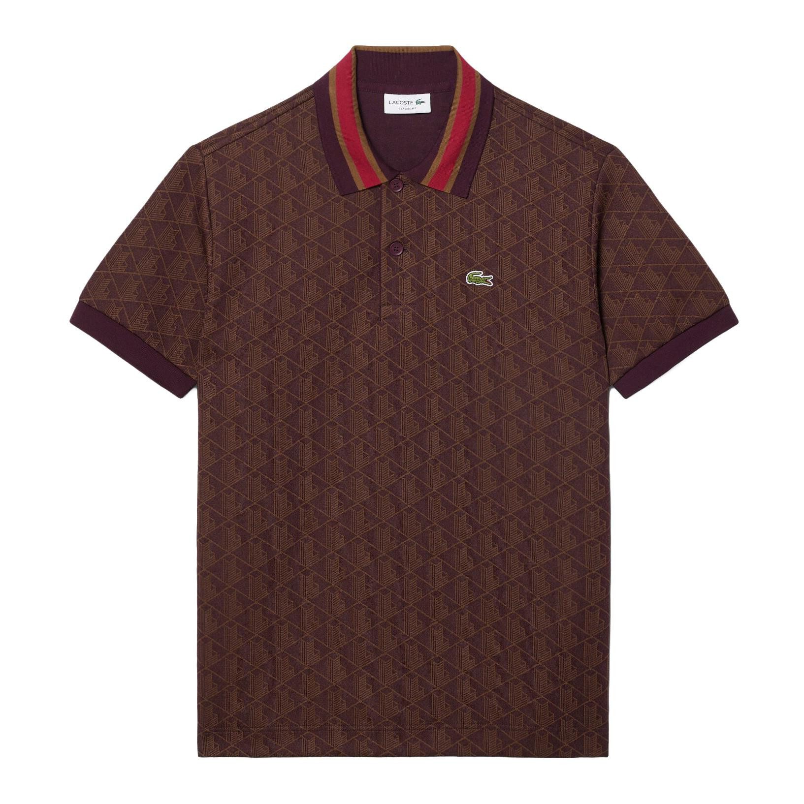 Poloshirt Lacoste Monogram Jacquard Polo