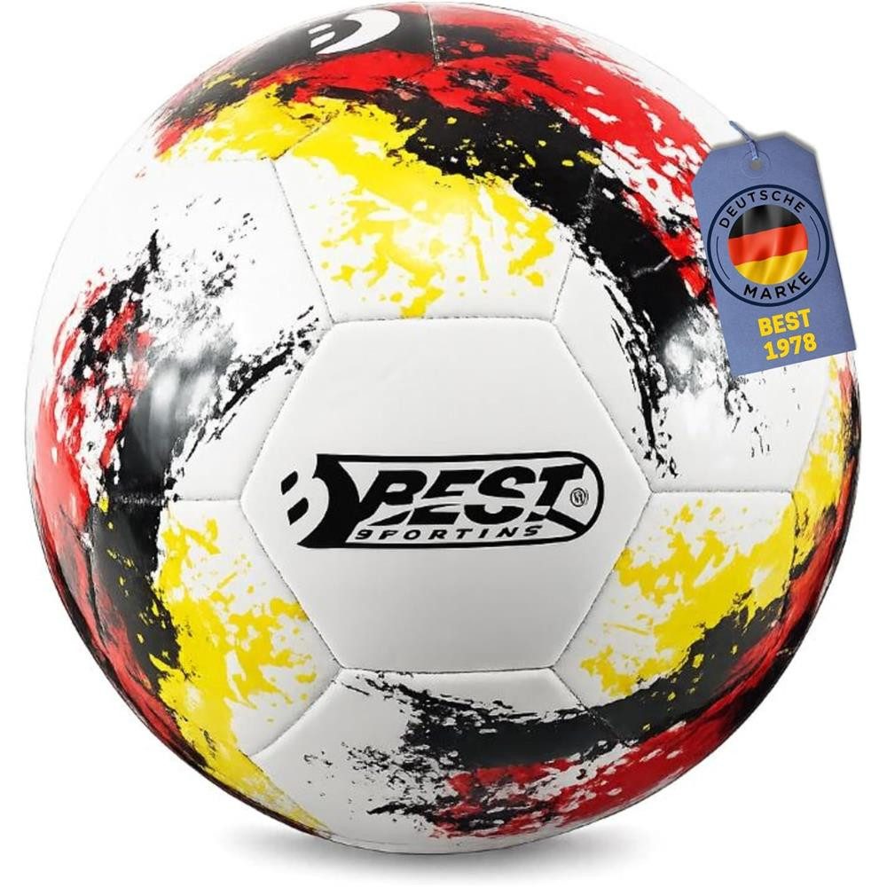 Best Sporting Fußball Fußball Nation Größe 5, Schwarz-Rot-Gold Outdoor Fußball