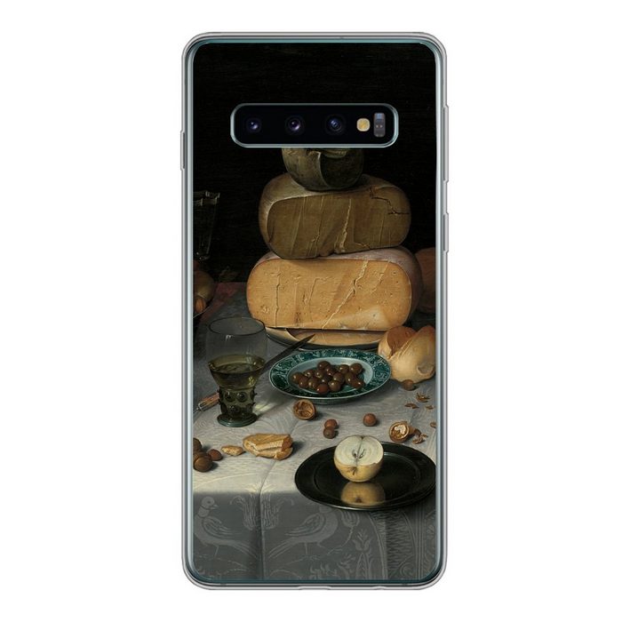 MuchoWow Handyhülle Stilleben mit Käse - Gemälde von Floris Claesz. van Dijck Phone Case Handyhülle Samsung Galaxy S10 Silikon Schutzhülle