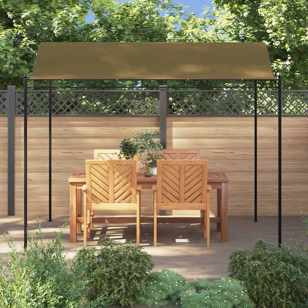 vidaXL Partyzelt Pavillon 3x2,4 m Taupe günstig online kaufen