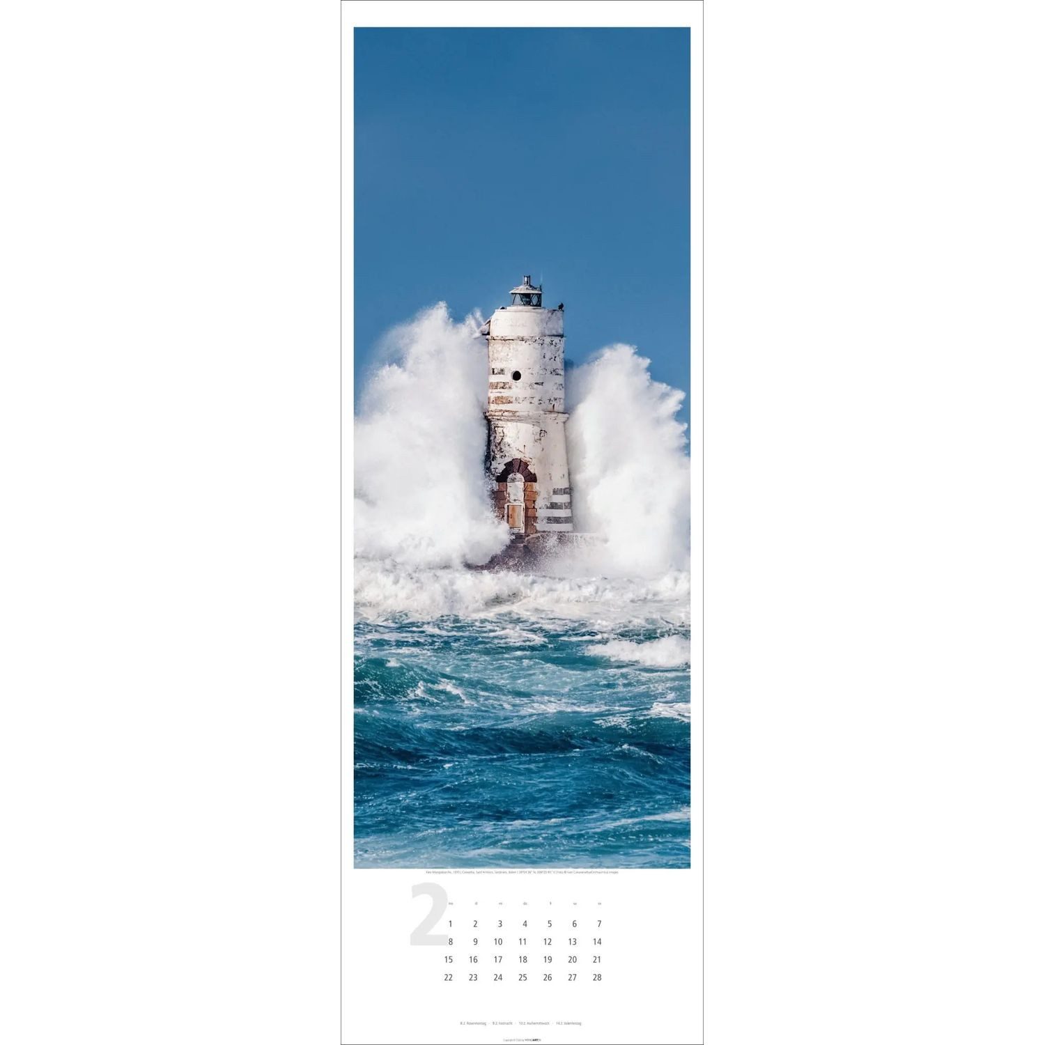 Wandkalender Leuchttürme Kalender 2027
