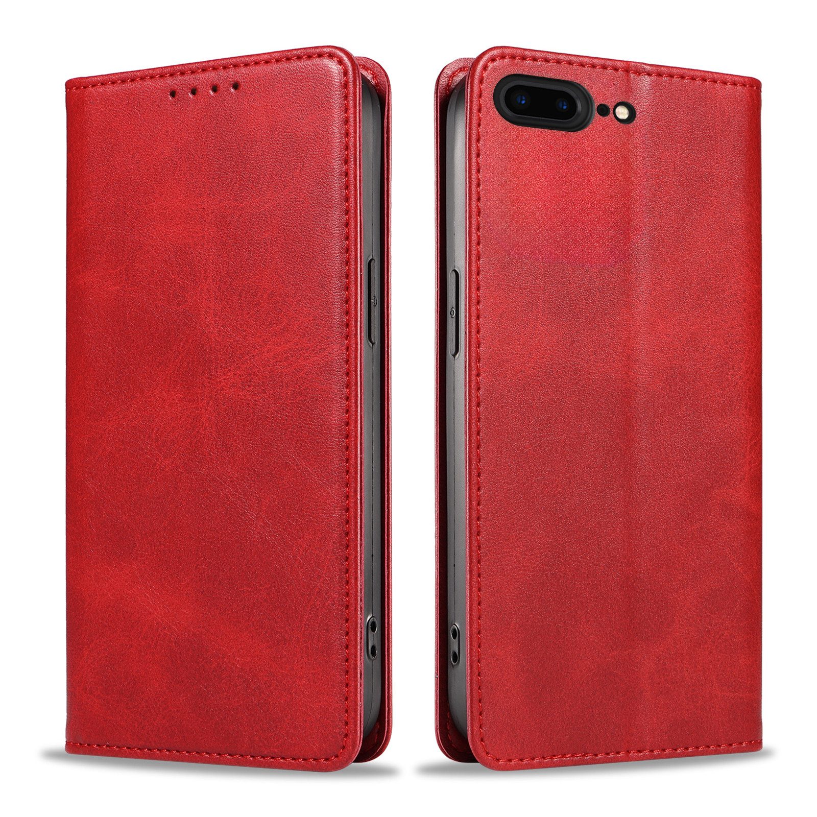 Tec-Expert Handyhülle Tasche Hülle für Apple iPhone 7 Plus / Apple iPhone 8 Plus 5.5 Zoll, 5.5 ", Cover Klapphülle Case mit Kartenfach Fliphülle aufstellbar