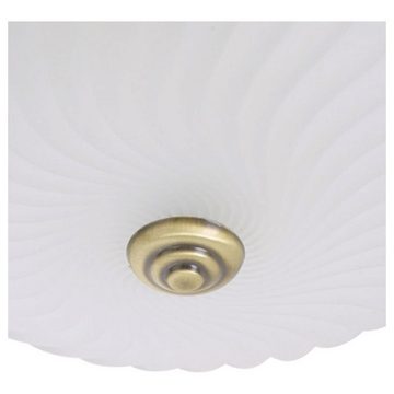 click-licht Deckenleuchte Deckenleuchte in Bronze und Weiß E27 2-flammig, keine Angabe, Leuchtmittel enthalten: Nein, warmweiss, Deckenlampe, Deckenbeleuchtung, Deckenlicht