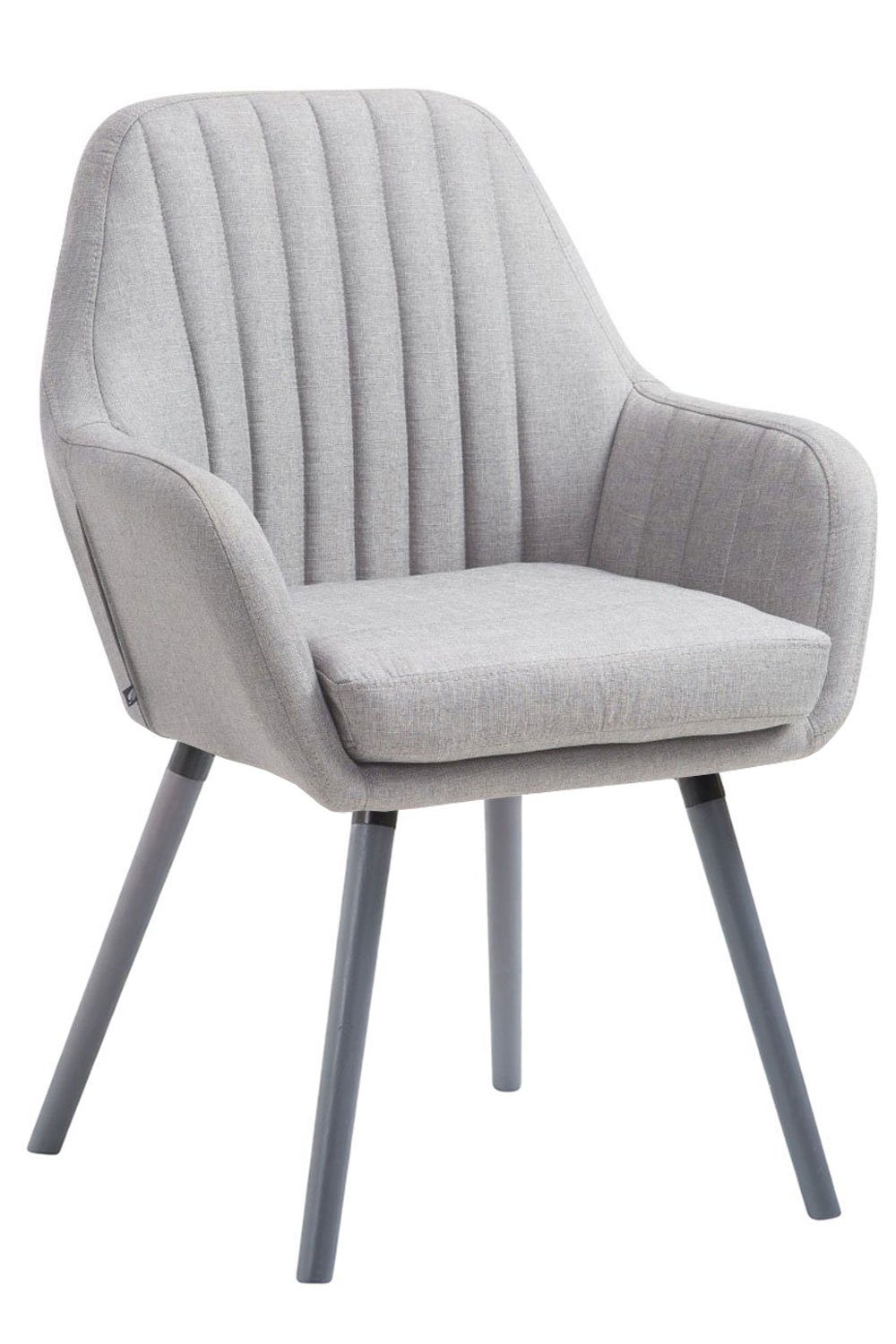 CLP Esszimmerstuhl »Florian Stoff«, mit Sitzpolster und Holzbeinen