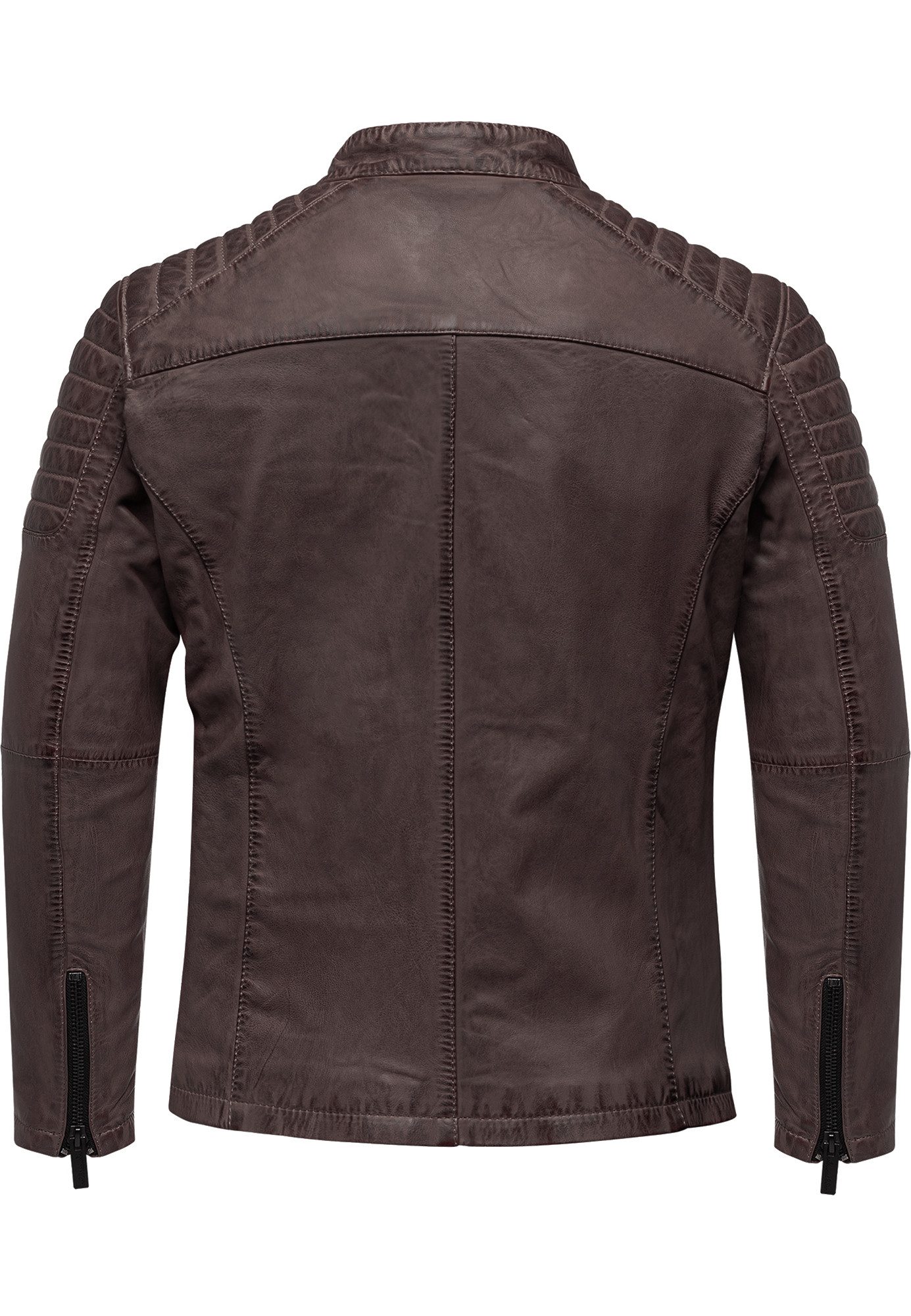 Amaci&Sons Lederjacke RALSTON Lederjacke Echtleder Herren Biker Zipper Jacke