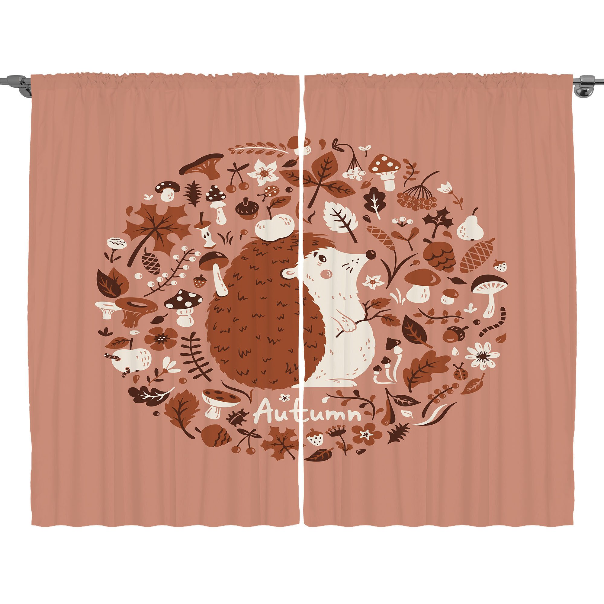 Gardine Schlafzimmer Kräuselband Vorhang mit Schlaufen und Haken