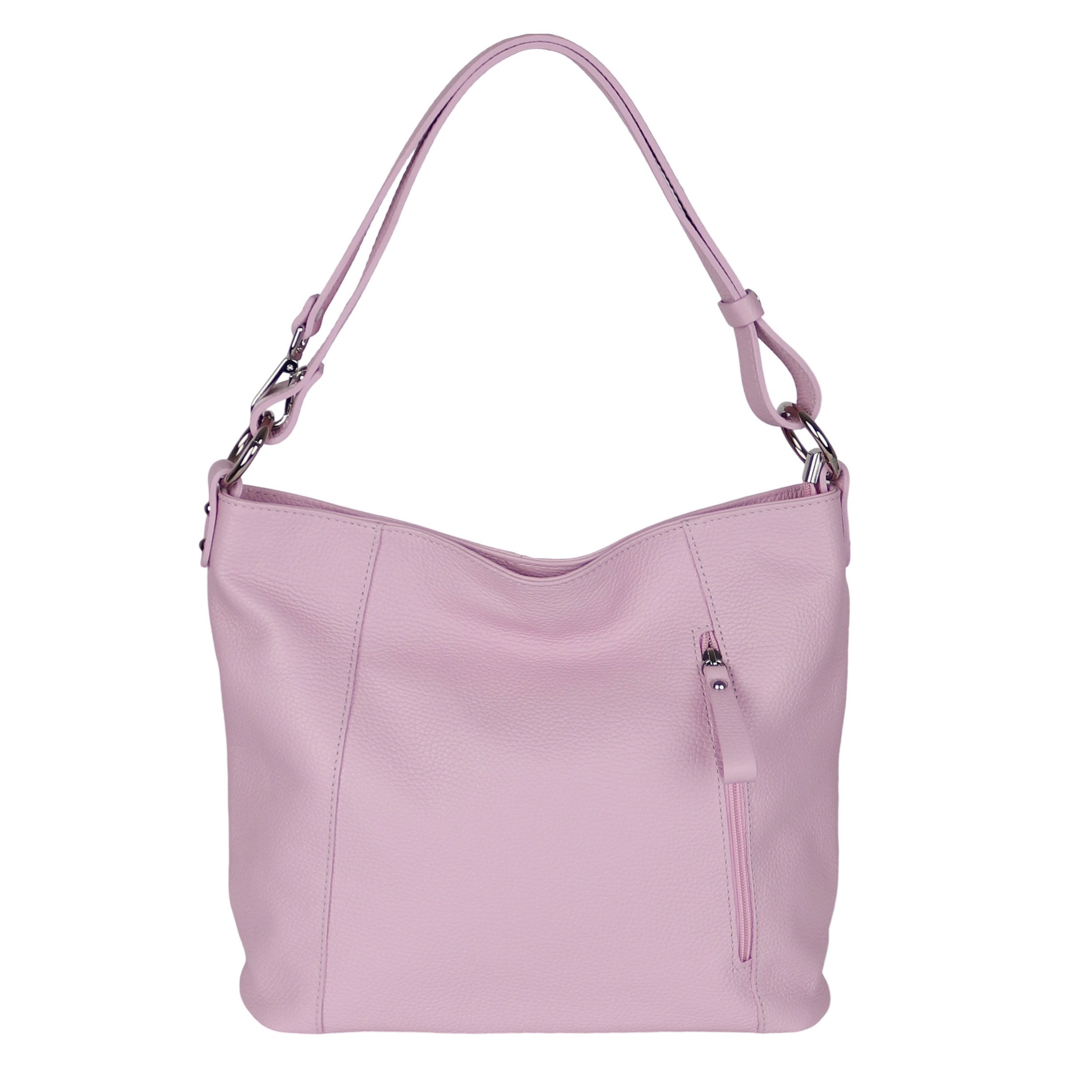 MIRROSI Umhängetasche Damen, Schultertasche,Aus Echtleder, Made in Italy (ca.37x28x11cm)