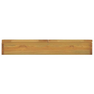 vidaXL Fächerschrank Spiegelschrank 60x10x40 cm Massivholz Teak (1-St)