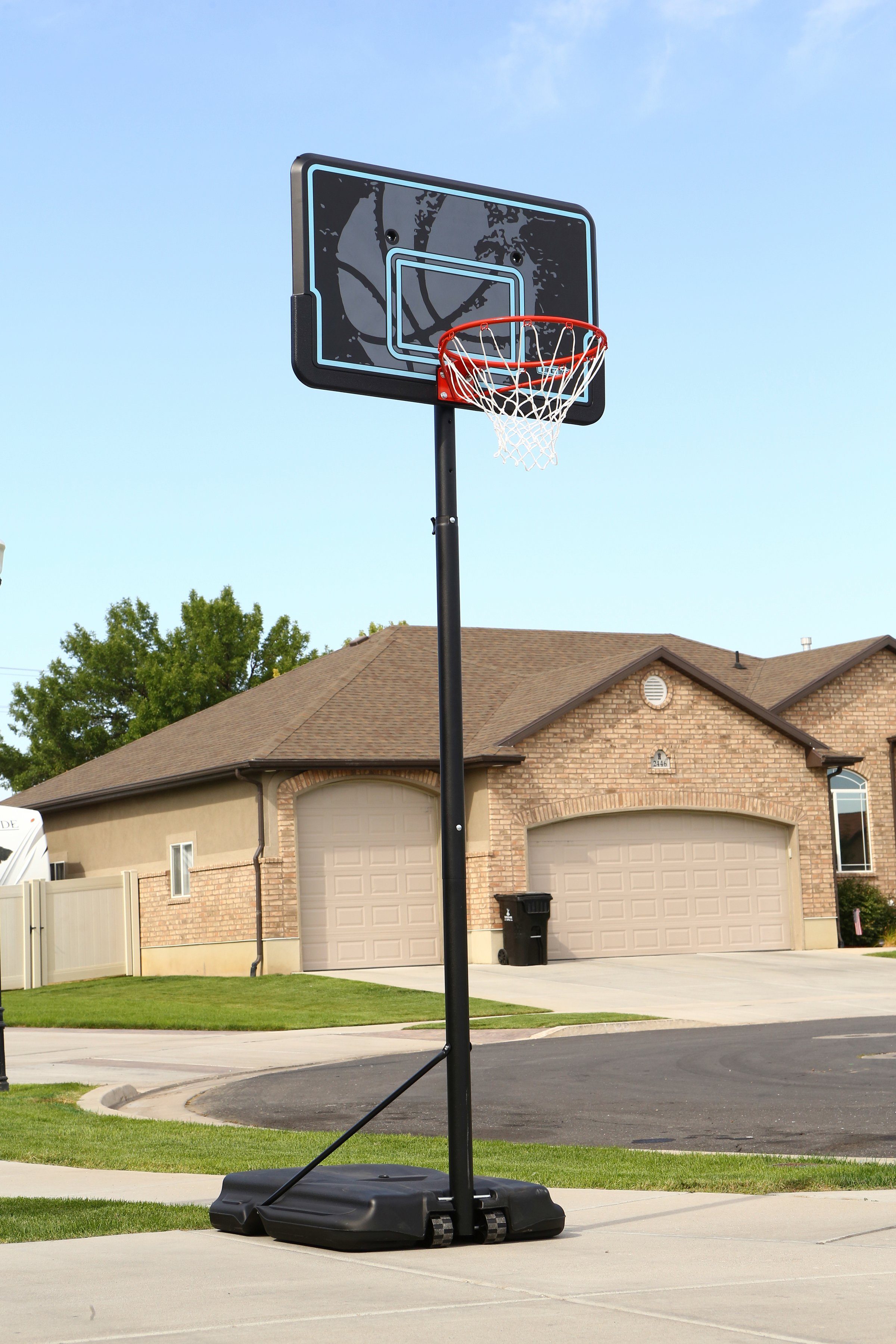 50NRTH Basketballkorb schwarz/blau höhenverstellbar Texas
