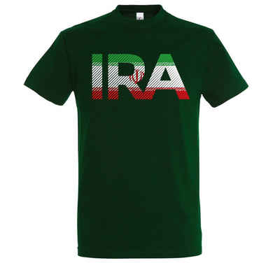 Youth Designz T-Shirt Iran Herren T-Shirt im Fußball Look mit IRA Frontprint