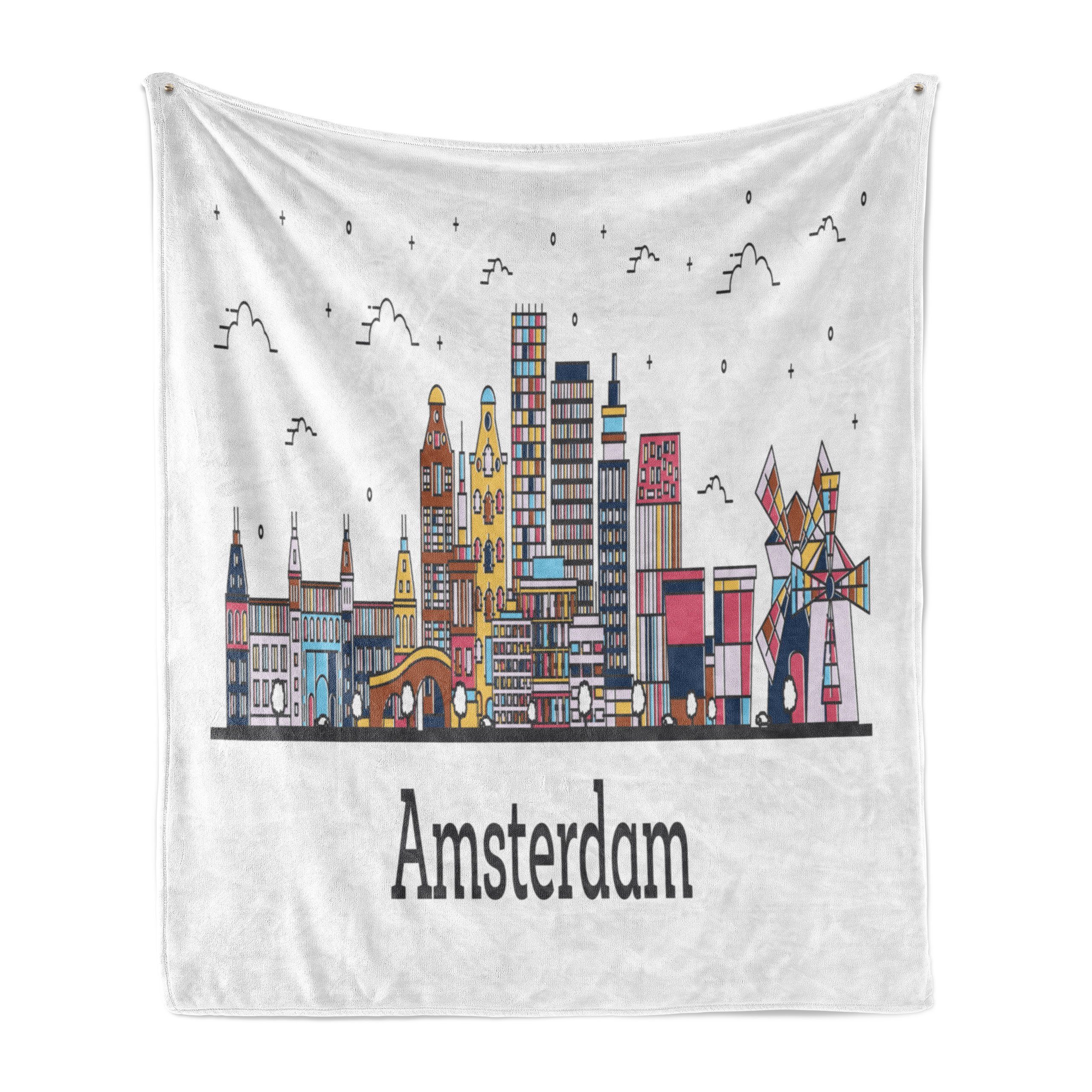 und Abakuhaus, für Wohndecke Amsterdam Niederlande Gemütlicher Plüsch Außenbereich, Innen- den Stadtansicht