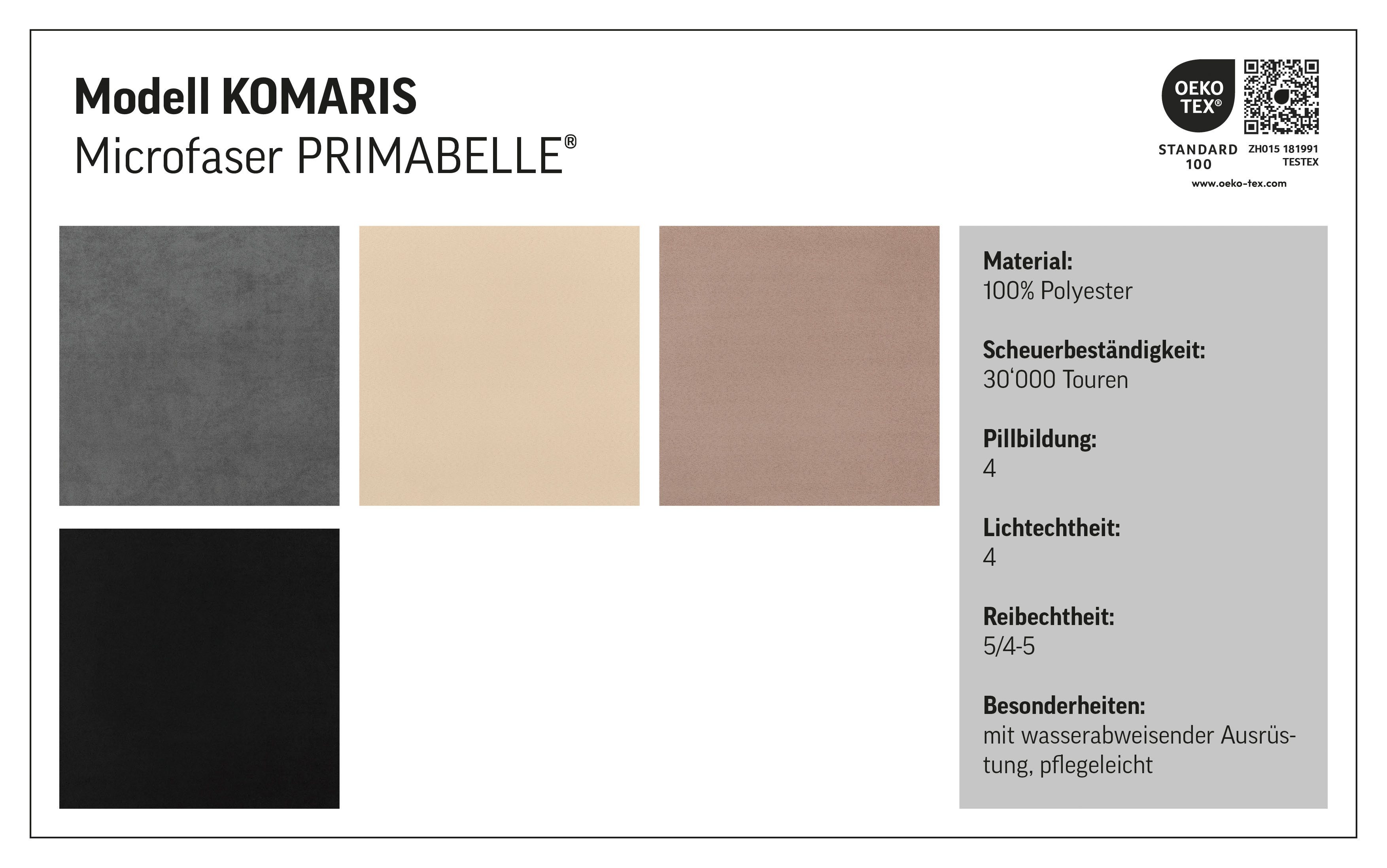 COTTA Ecksofa Komaris L-Form, B: 244 cm, mit Kopfteilverstellung, optional Bettfunktion, Bettkasten & Licht. Reduzierter Preis € 999,99. Unverbindliche Preisempfehlung € 1.902,00