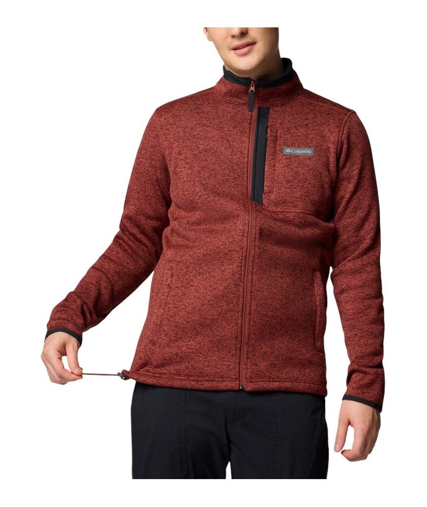 Columbia Fleecejacke Sweater Weather Full Zip 2.0 (warm, weiches Material) rot Herren