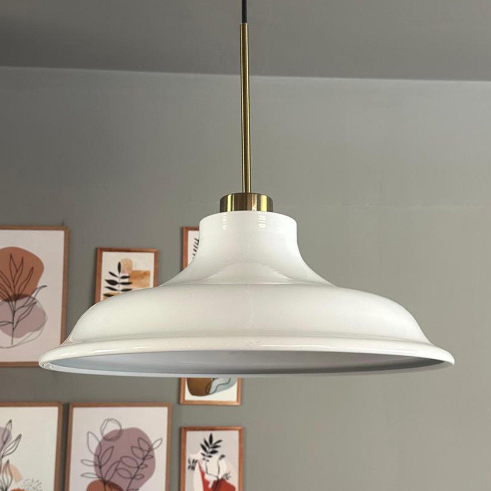 Bamyum Pendelleuchte Pendelleuchte Bergo Dünn Ø40 cm, Metall Hängelampe, ohne Leuchtmittel