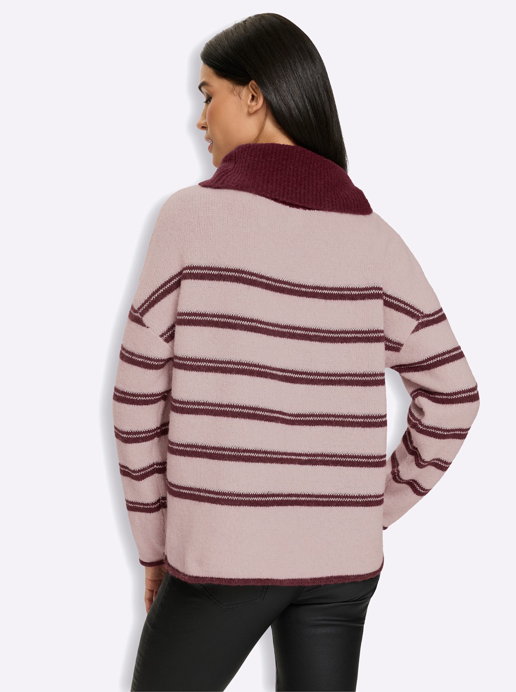 heine Strickpullover Rollkragen-Pullover Langarm Effektgarn, Feinstrick
