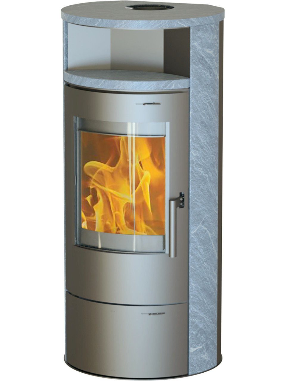 Thermia Kaminofen Thermia Kaminofen Vento Naturstein grau 7 kW