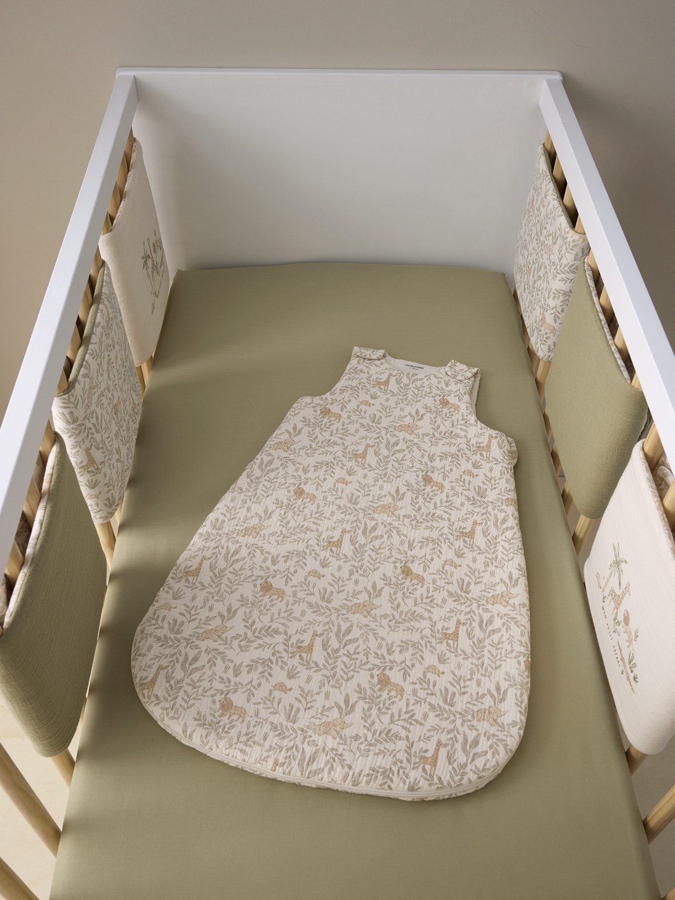 vertbaudet Bettumrandung Baby Bettumrandung/Laufgitterpolster BABYLON, wendbar