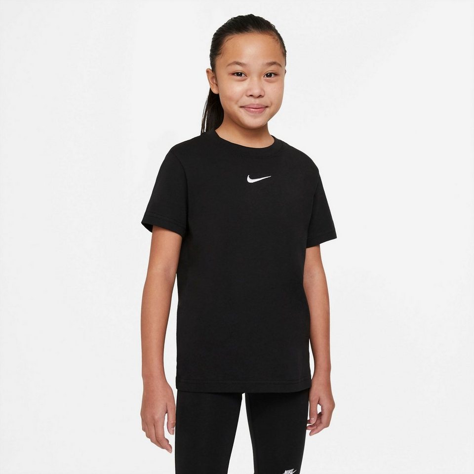Kids\' gewährleistet T-Shirt Sportswear Big weiches (Girls) Nike angenehm T-Shirt, Die ein Baumwolle