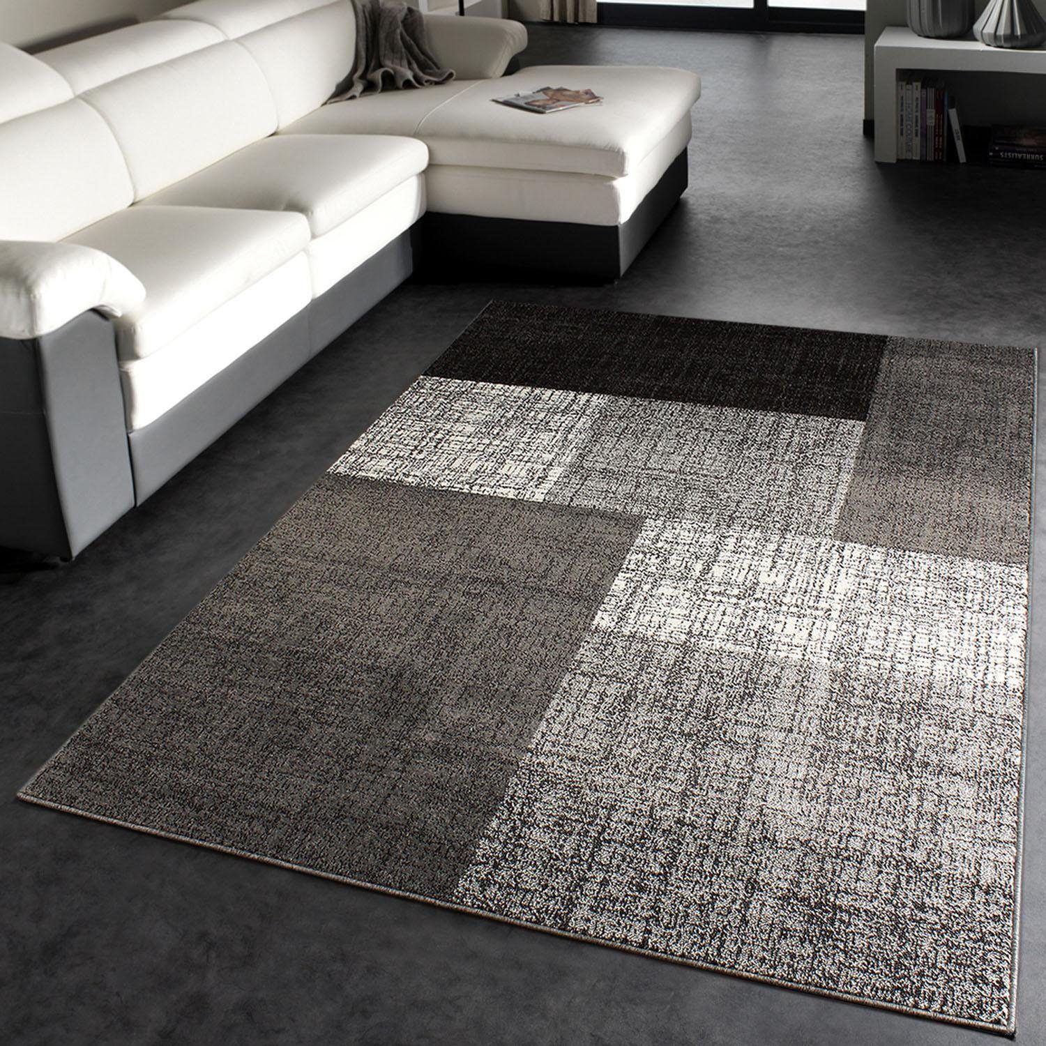 Teppich »Mondial 105«, Paco Home, rechteckig, Höhe 14 mm, Kurzflor, modernes Karo Muster, ideal im Wohnzimmer & Schlafzimmer-kaufen