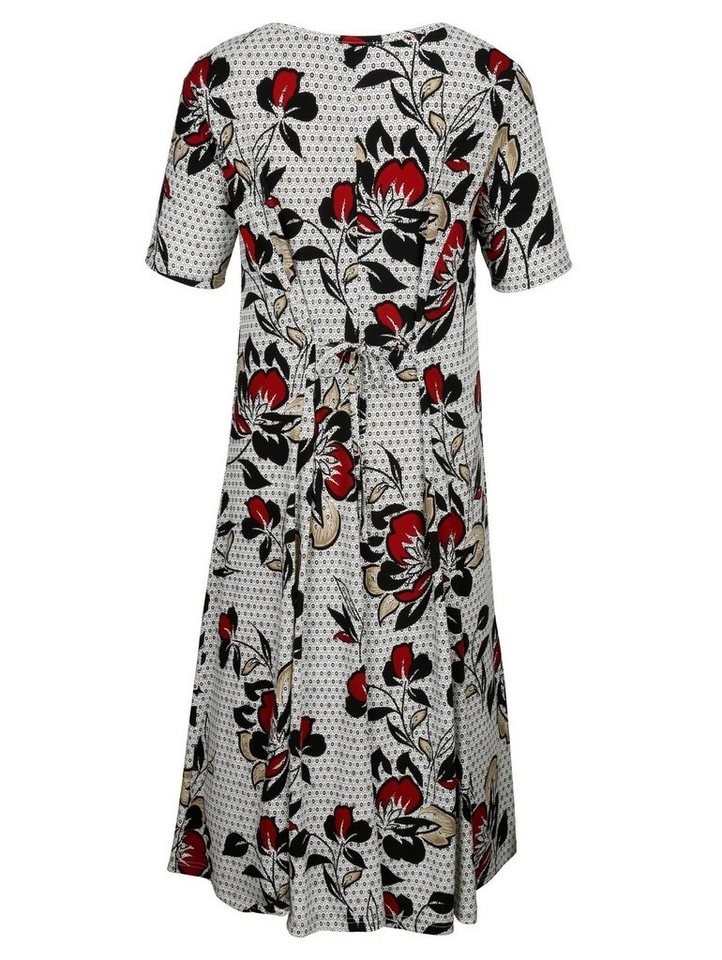 m. collection Kleid in leicht schwingender Bahnenform in schwarz