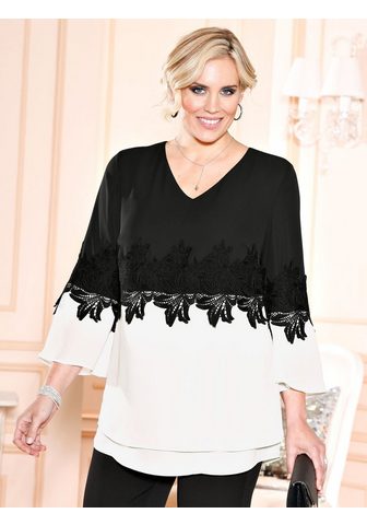 M. COLLECTION Туника-блузка с floralen Spitzen-Bes&a...