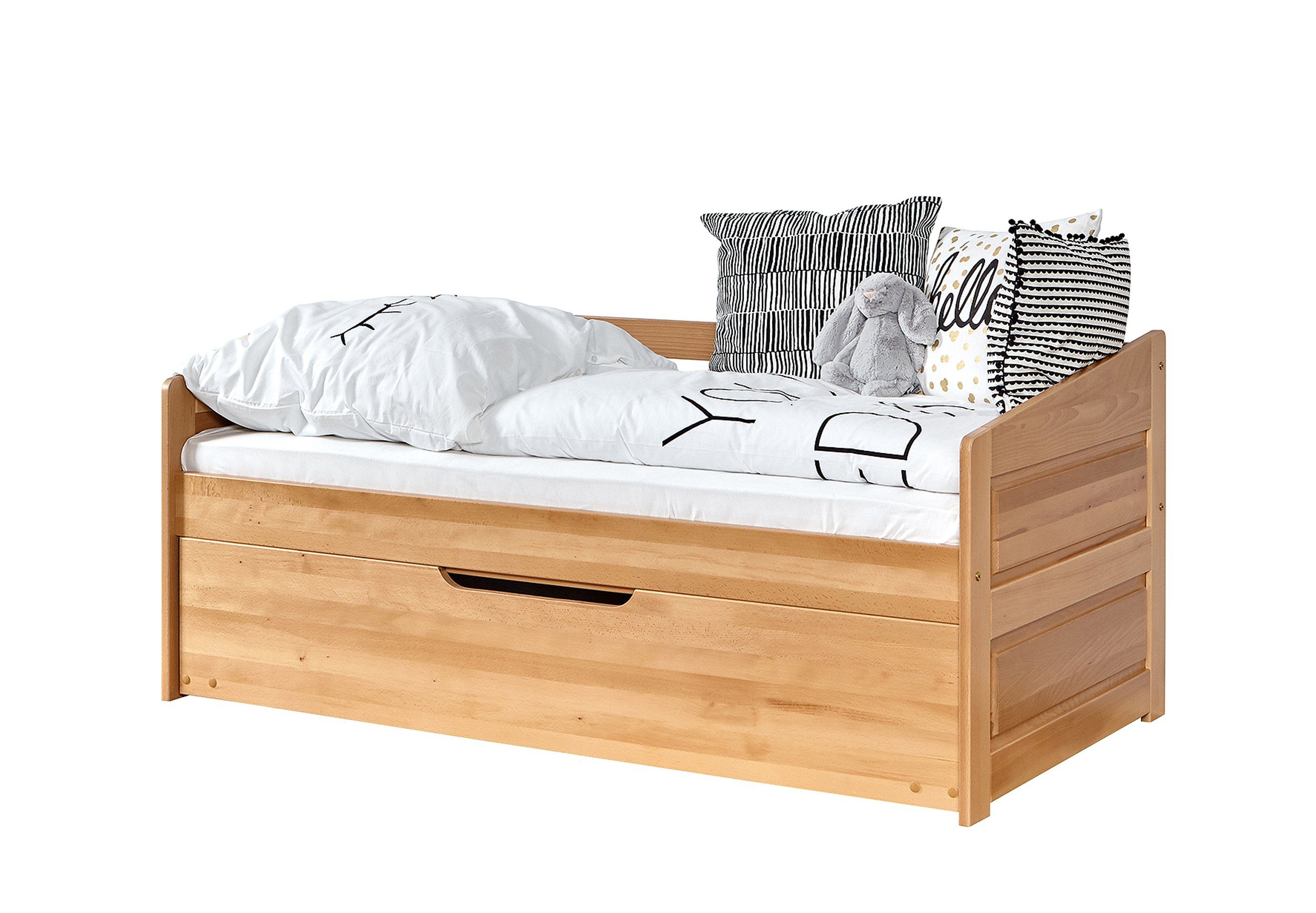 Funktionsbett Sofabett MINI Micki 80x160 Buche Natur