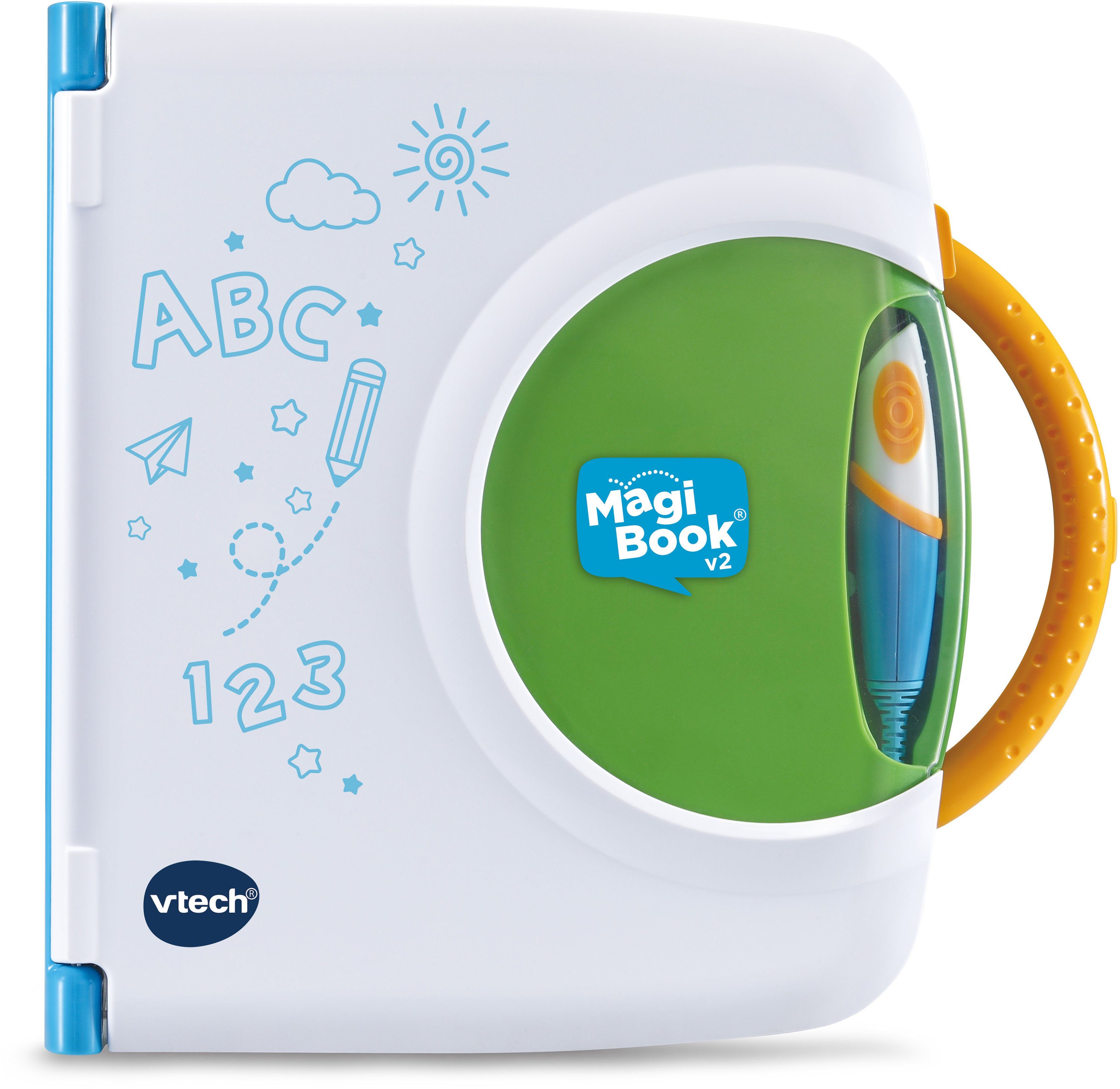 Vtech® Kindercomputer MagiBook v2, Interaktives Lernbuchsystem, mit 2 Lernbüchern