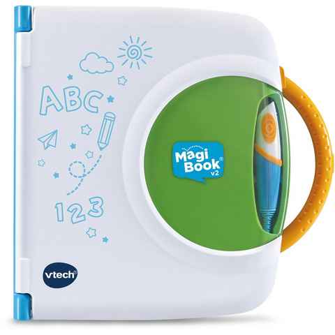 Vtech® Kindercomputer MagiBook v2, Interaktives Lernbuchsystem, mit 2 Lernbüchern