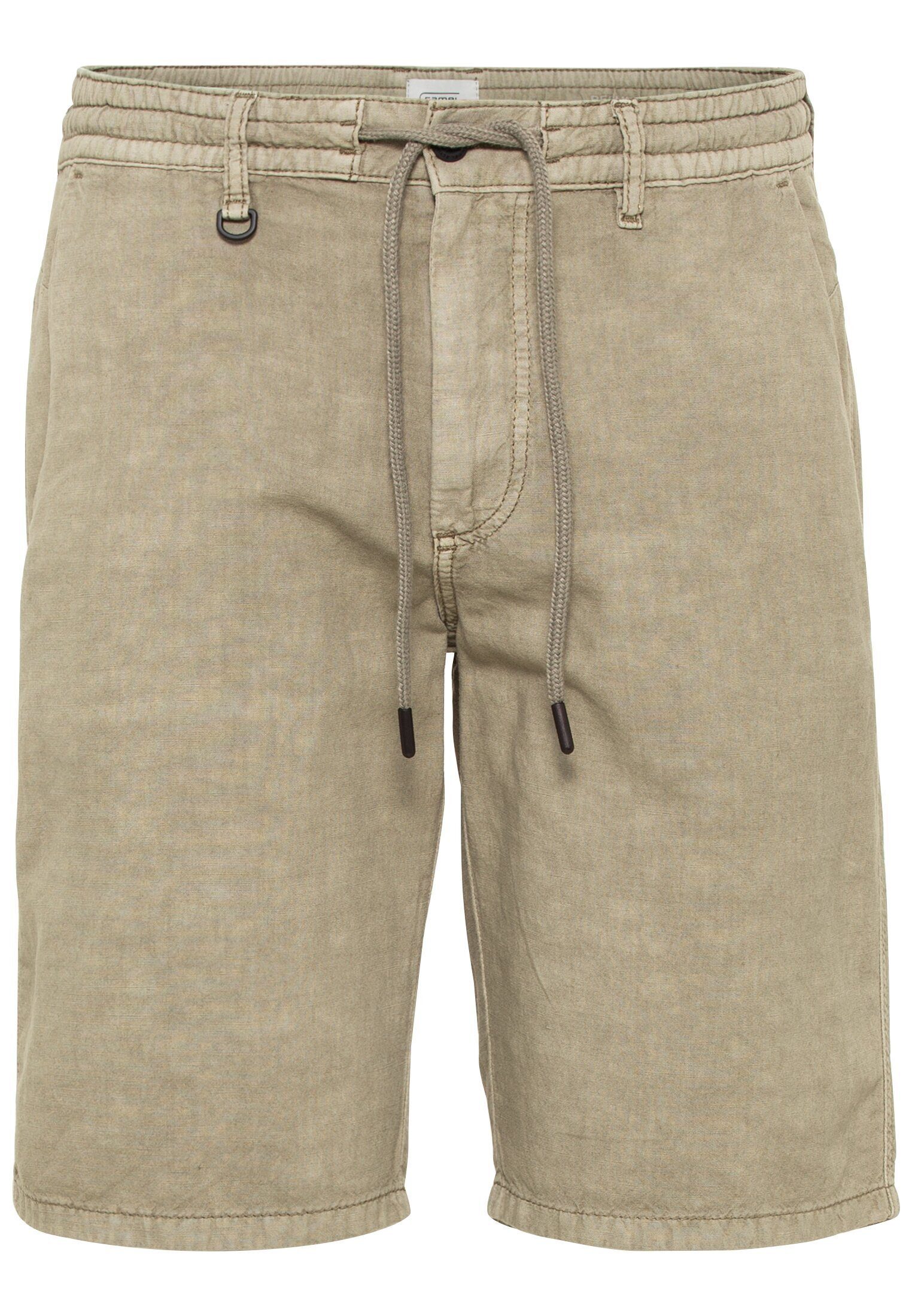 camel active Chinoshorts aus Baumwoll/Leinen-Mix