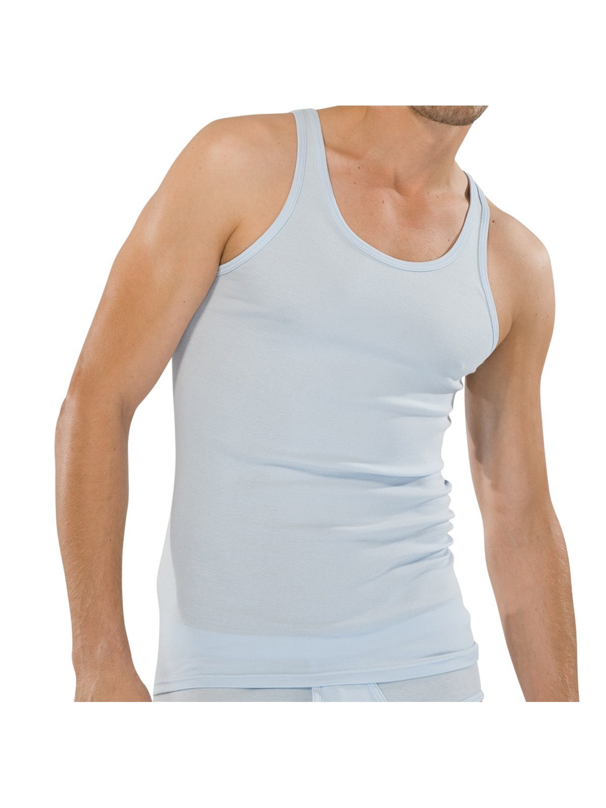 Schiesser Unterhemd Feinripp 3er Pack (Packung, 3er-Pack) weiß