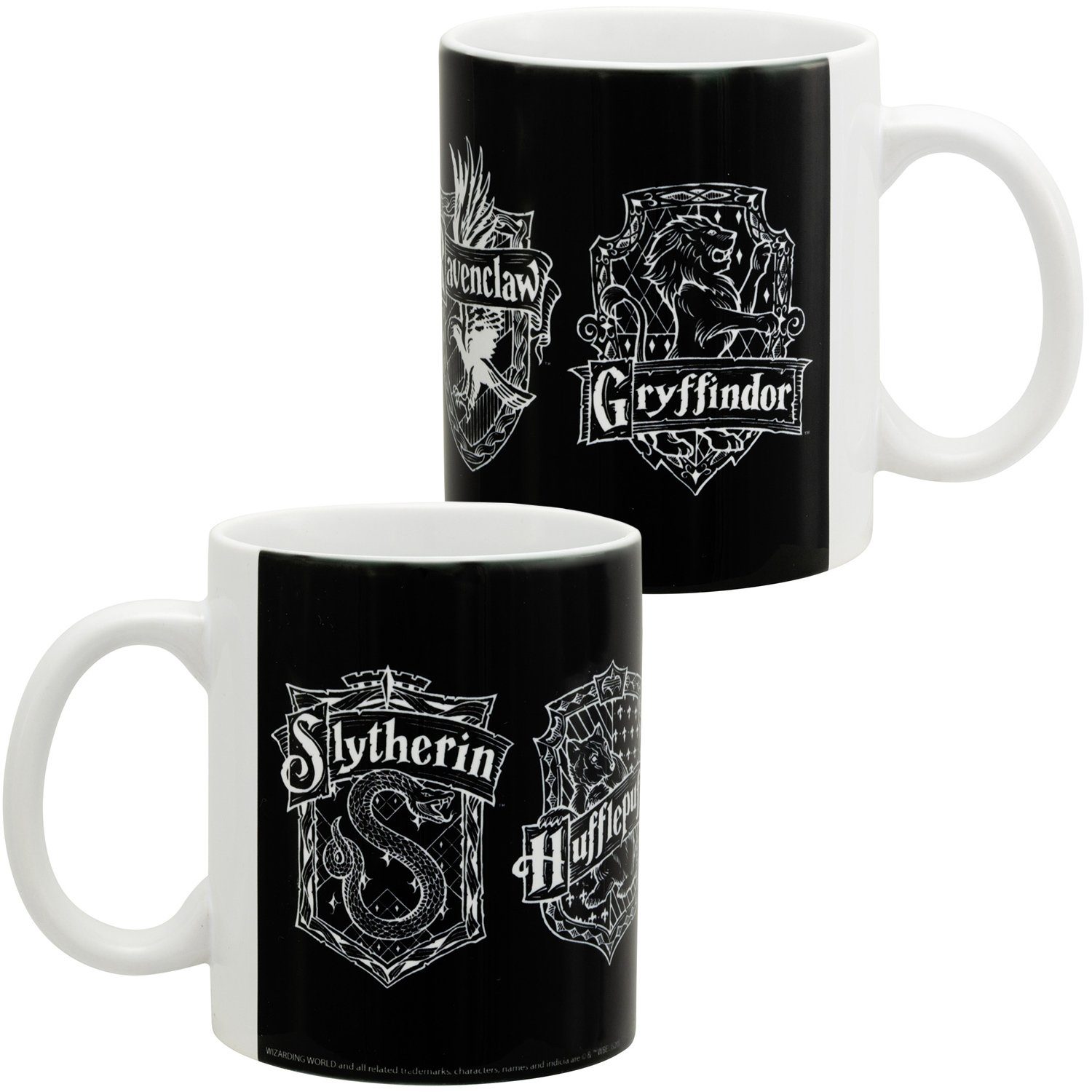 United Labels® Tasse Harry Potter Tasse - 4 Häuser Kaffeetasse aus Keramik 320 ml, Keramik