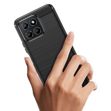 COFI 1453 Handyhülle Carbon Case Hülle kompatibel mit Nothing Phone 1 flexible Silikon
