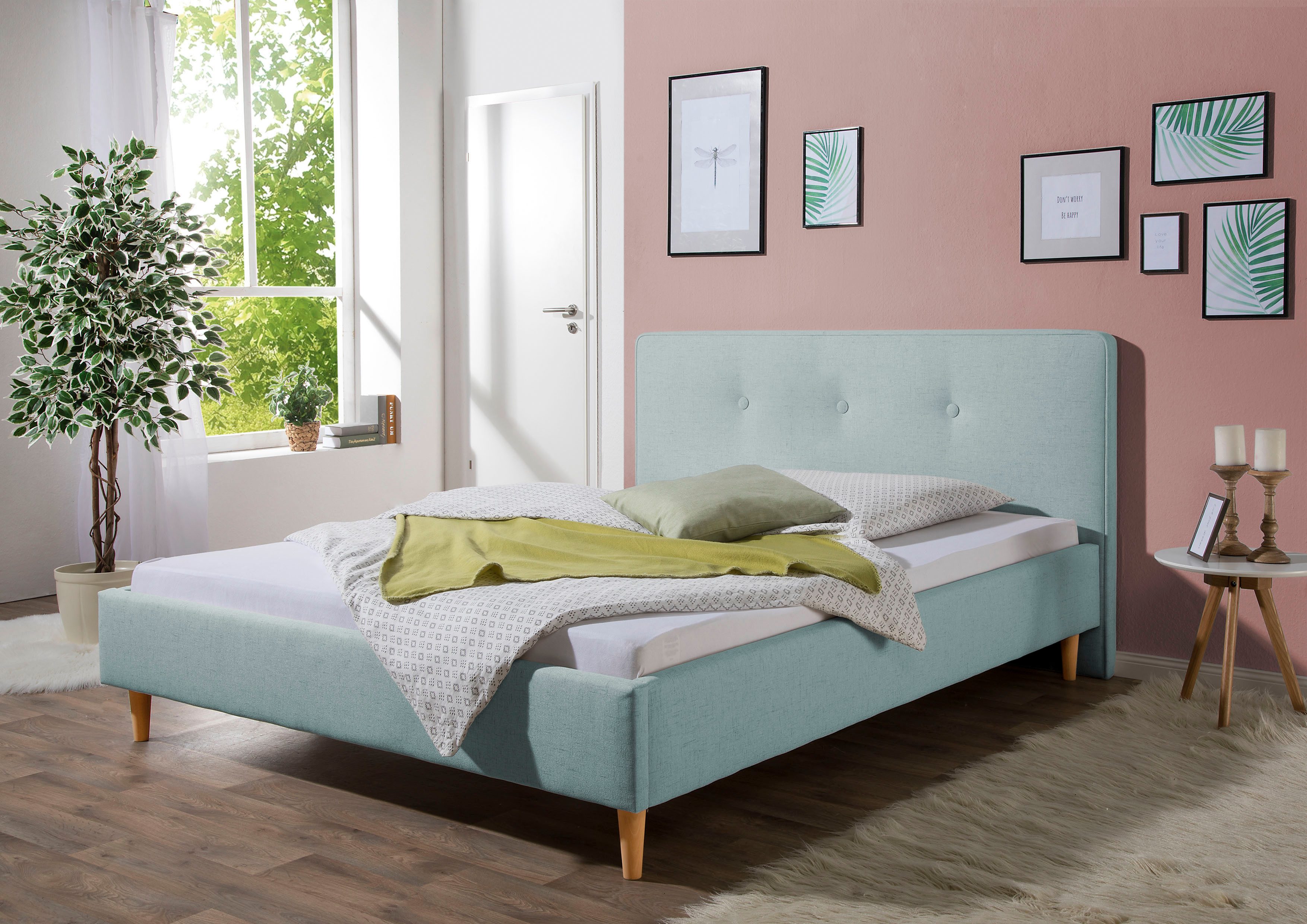 Maintal Polsterbett Lonepine, Bettseiten zerlegt, ohne Bettkasten
