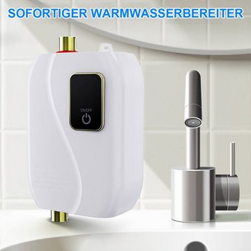 yozhiqu Klein-Durchlauferhitzer Durchlauferhitzer Mini-Küchenschatz, 1 St., Kleiner Warmwasserbereiter für die Küche mit Schnellheizung