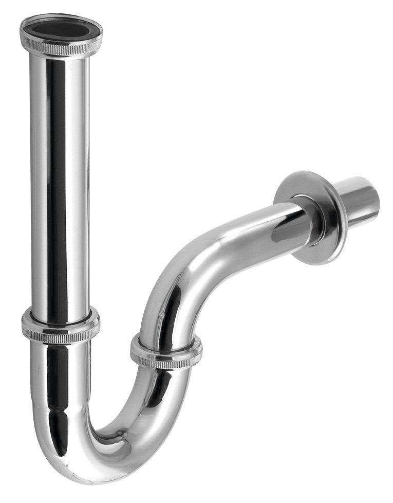 Bruckner Siphon Waschbecken Siphon 5/4", DN32, Chrom, Bruckner-151-210-1